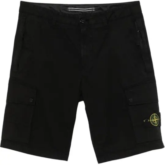 STONE ISLAND Мужские комбинезоны длиной три четверти со средней посадкой и шортами с логотипом