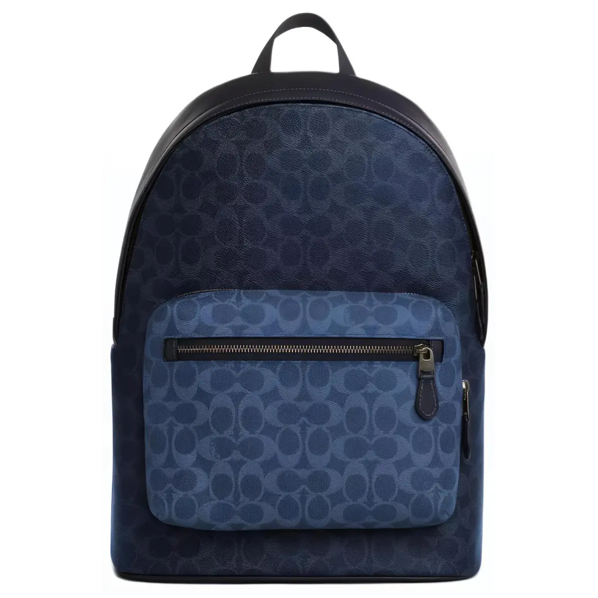 COACH West Coated Canvas Backpack Large Men's Denim Blue