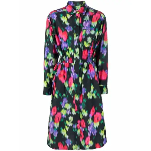 【Previous Season】graphic-print mid-length dress