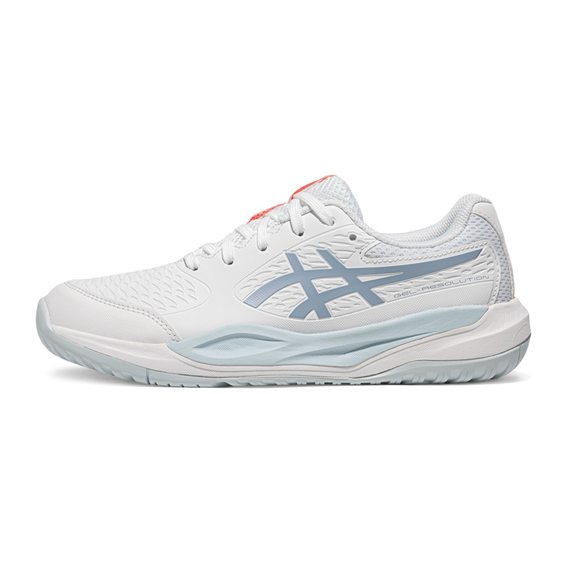 Детские кроссовки ASICS GEL-RESOLUTION X (бело-серо-синие)