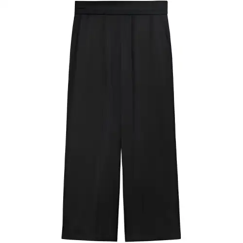 LOEWE Casual Pants Women's Black Moderate Wide Leg Pants