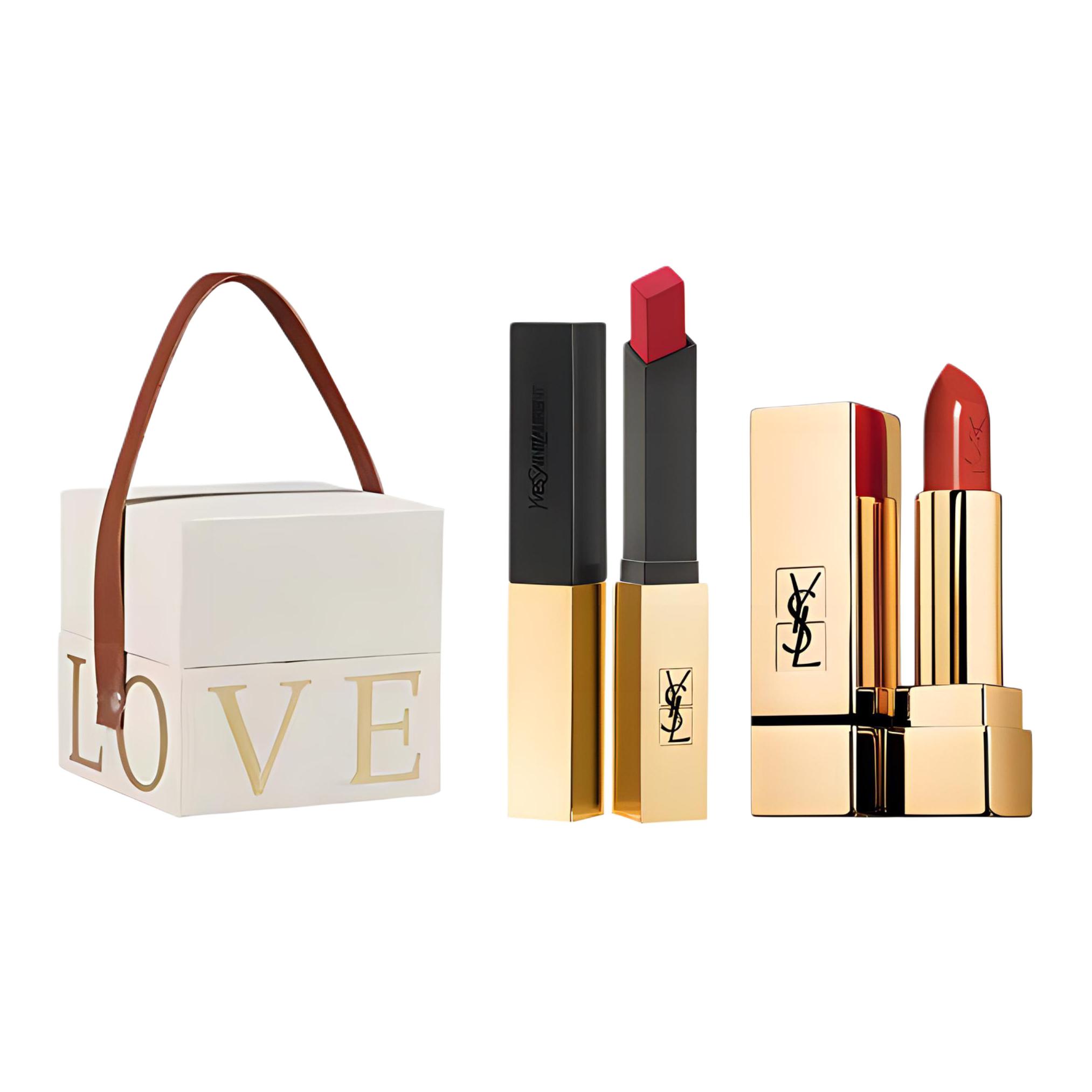 YSL, bar, lipstick, makeup primer, set, gift box, long-term effect, Birthday gift