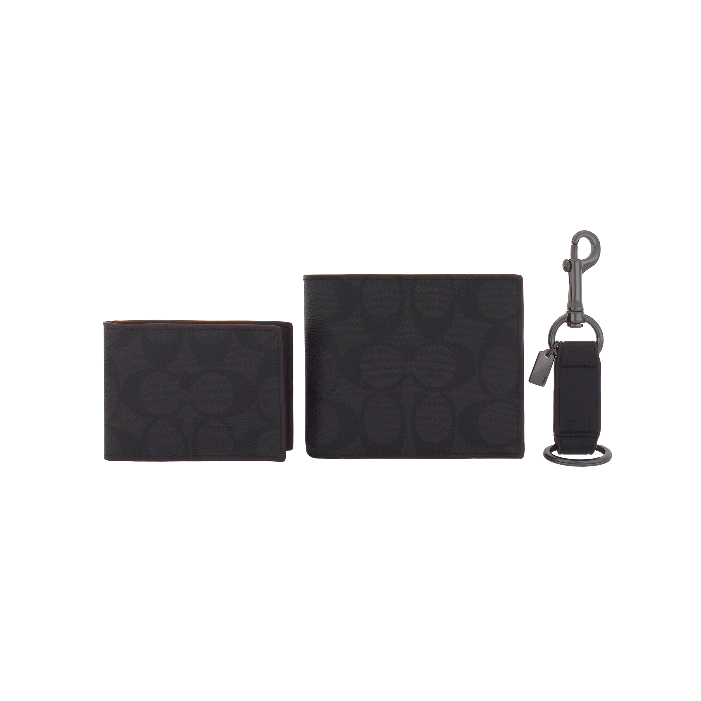 Мужской кошелек COACH 3 IN 1 Wallet 11 (черный)