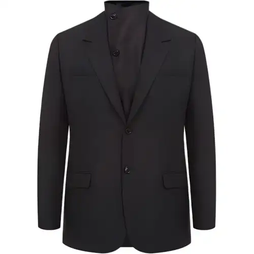 DIOR Business Suits Men's Black Suit Collar Moderate Business Suit