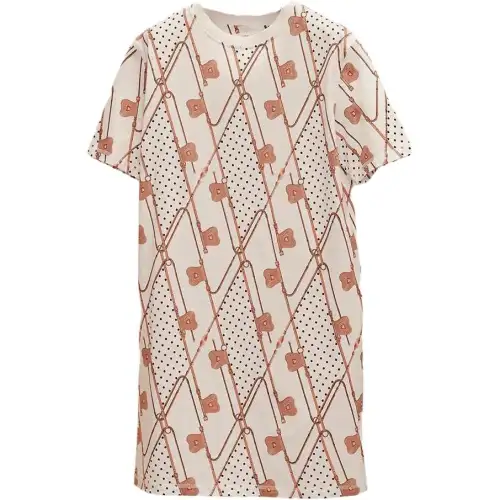 HERMES Short Sleeved Dress Women's White