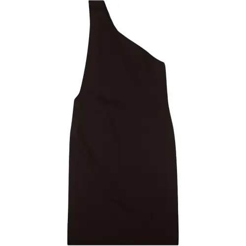 Bottega Veneta One Shoulder Knit Midi Dress 'Brown'