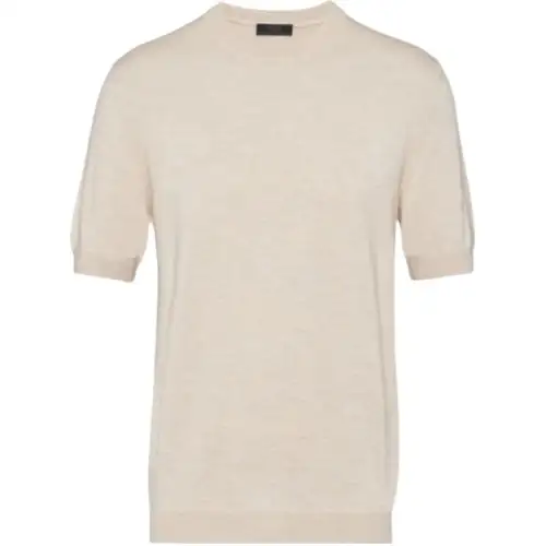PRADA FW23 Cashmere Sweater Men's Beige