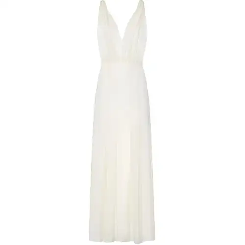 SAINT LAURENT SS21 Sleeveless Dress Women's White