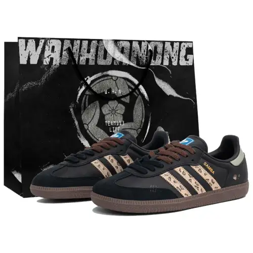 Adidas Originals SAMBA OG Kaleidoscope, Leopard, Shopping Bag Slip Resistant Abrasion Resistant