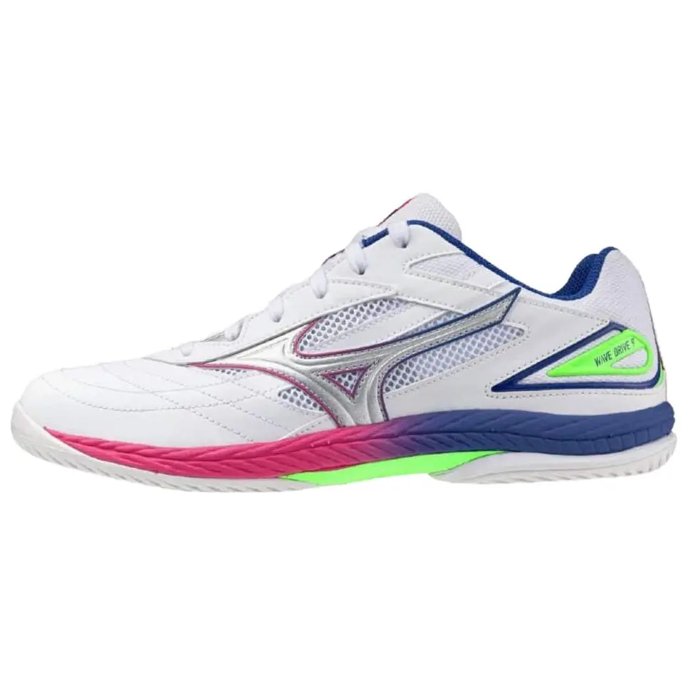 Mizuno WAVE DRIVE 9 Table Tennis Shoes Unisex White Silver