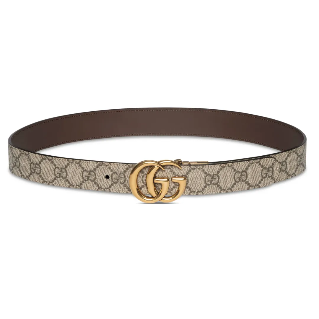 GUCCI Jacquard Reversible Buckle Belt