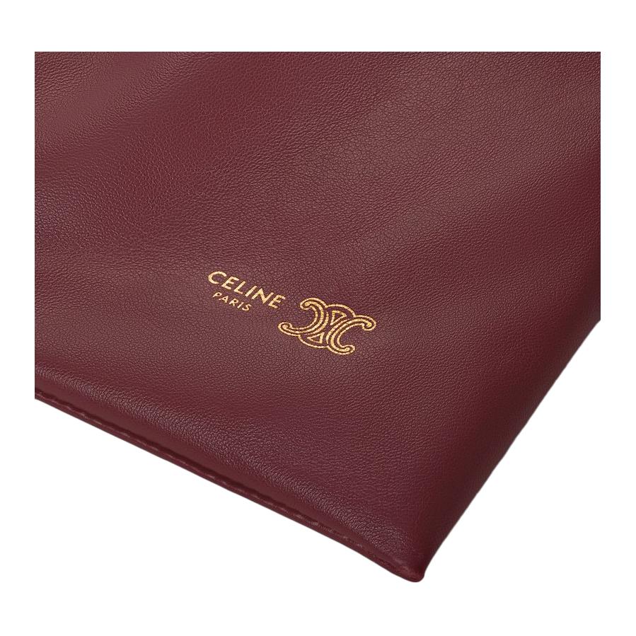 Женская сумка CELINE CRYSTAL POUCH (бордовая) — фото 6