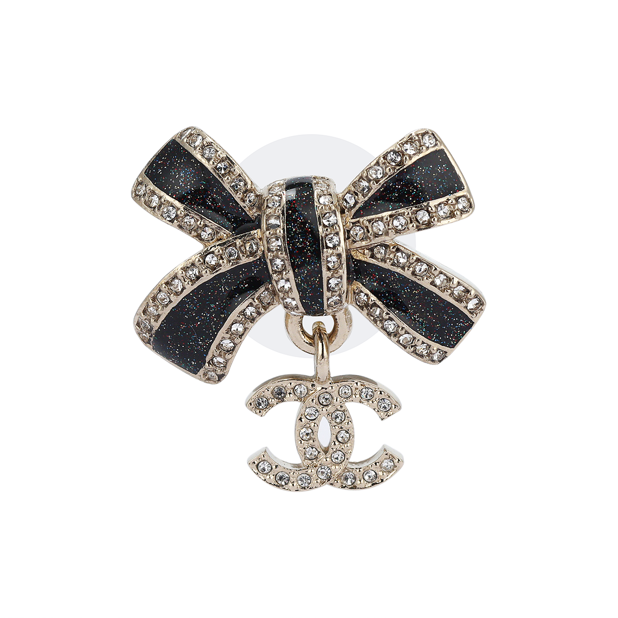 Серьги Chanel (черные) — фото 2