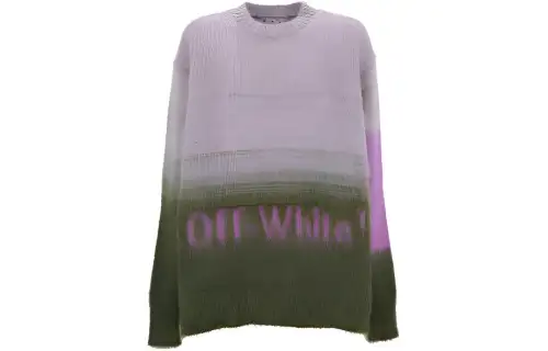 OFF-WHITE Helvetica Ombré Logo-print Jumper