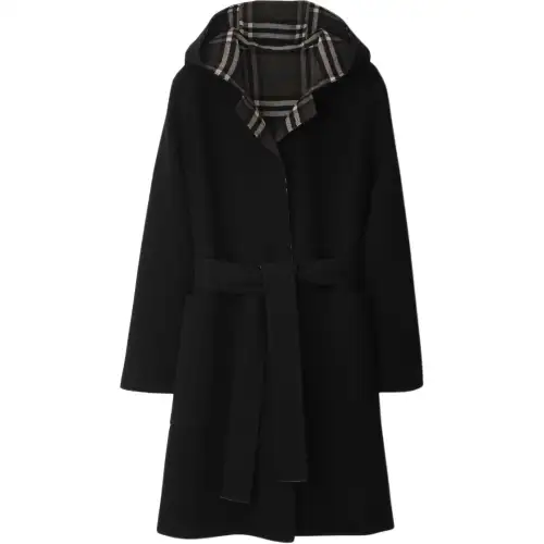 Burberry Wool Reversible Hooded Coat