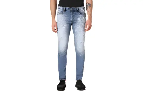 DIESEL Jeans Men's Blue Moderate Slim Fit Pants