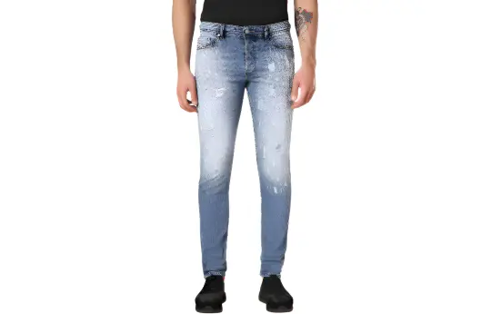 DIESEL Jeans Men's Blue Moderate Slim Fit Pants