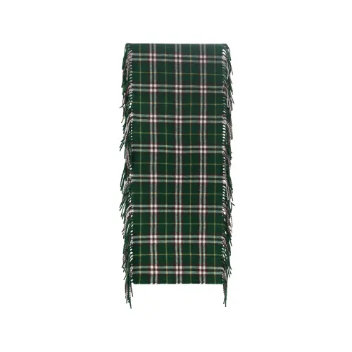 Burberry checked cashmere fringed scarf