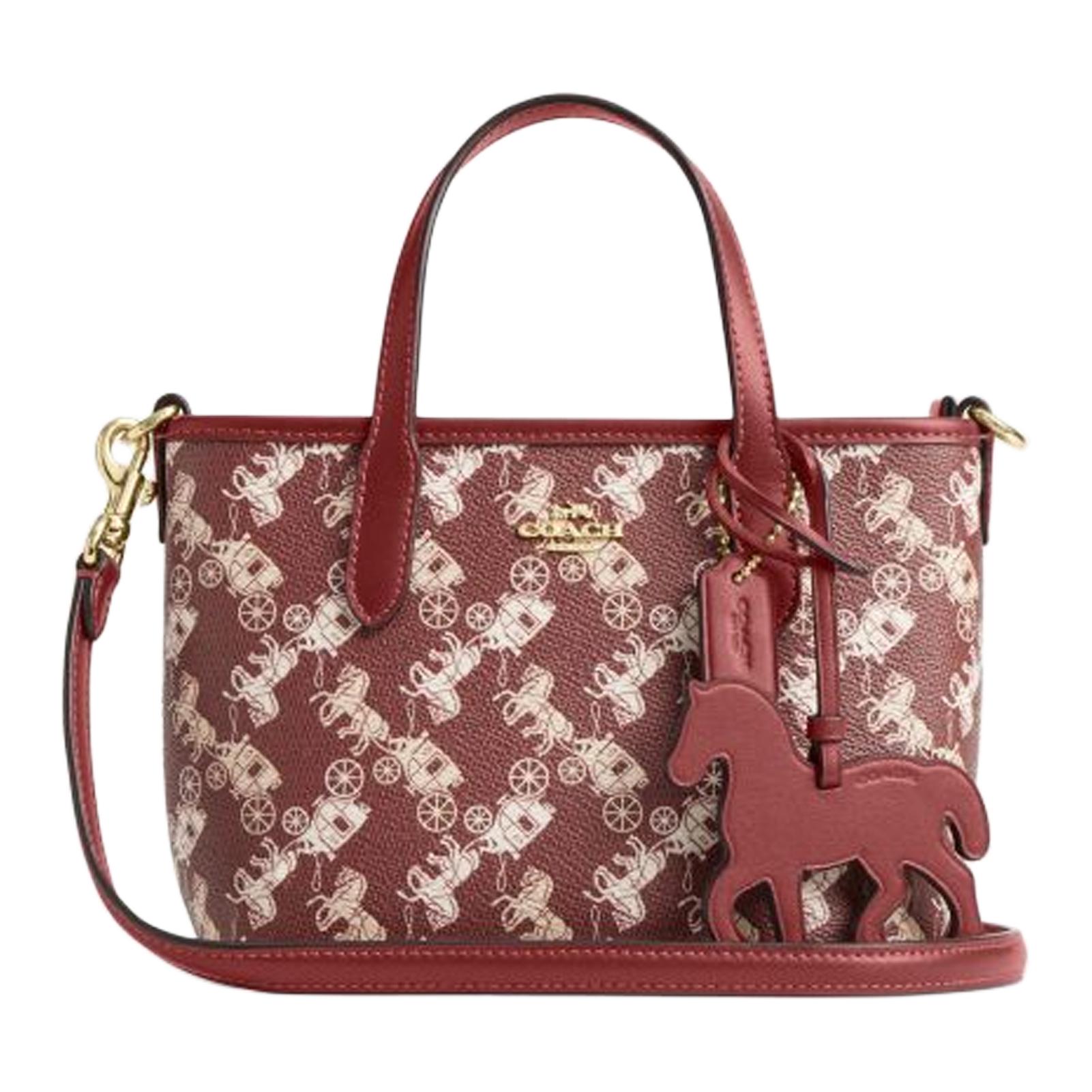 Женская сумка COACH City 15 (красная)