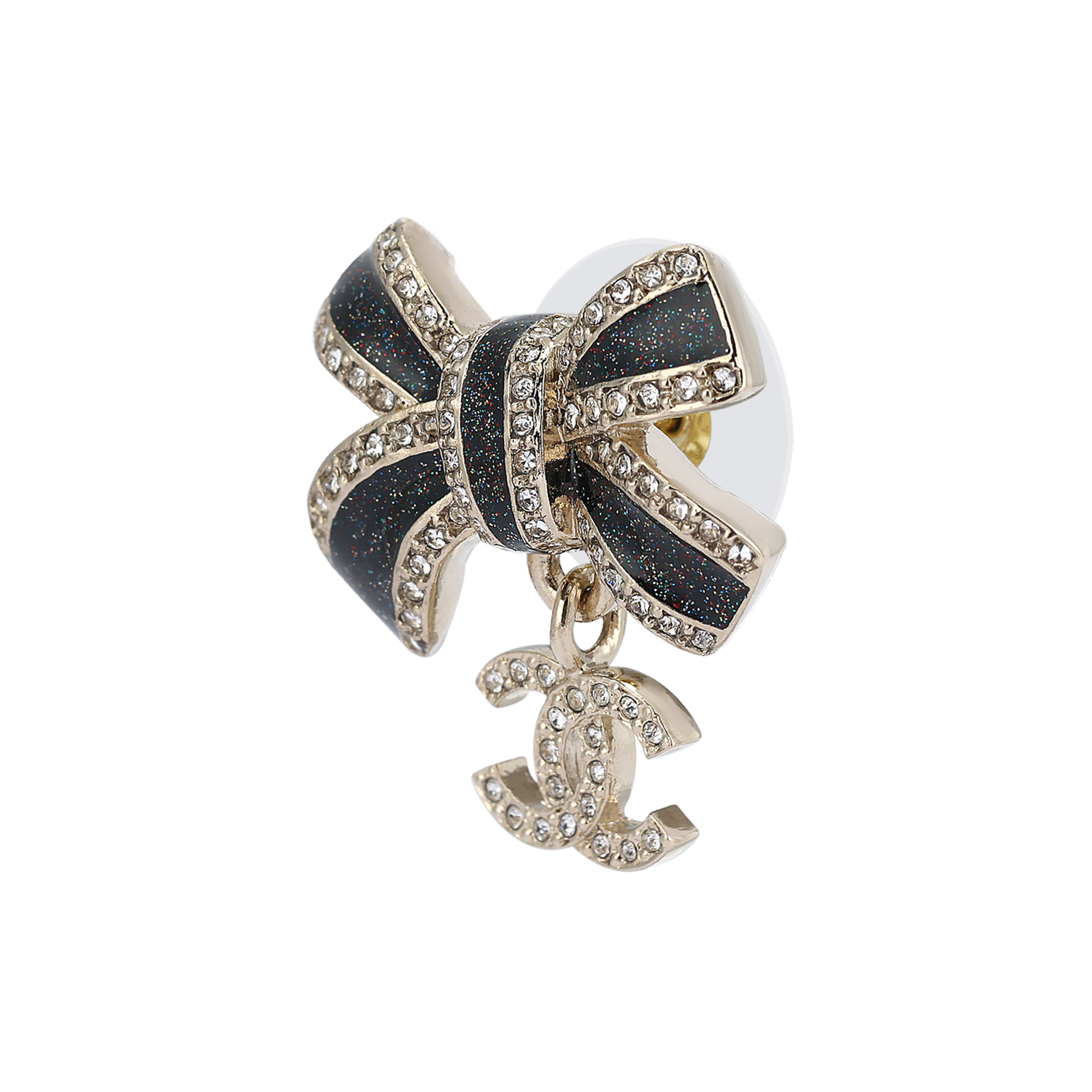 Серьги Chanel (черные) — фото 3