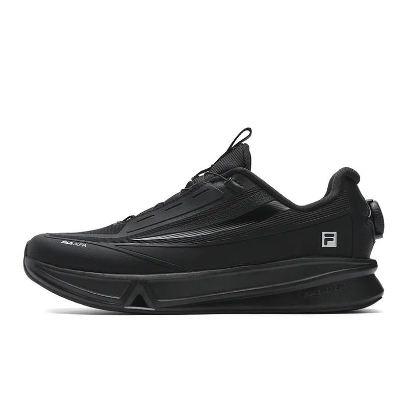 FILA BOA AURA Low top Casual Training Physical Fitness Test & Exam City Commuting Running Shoes Men's Black
