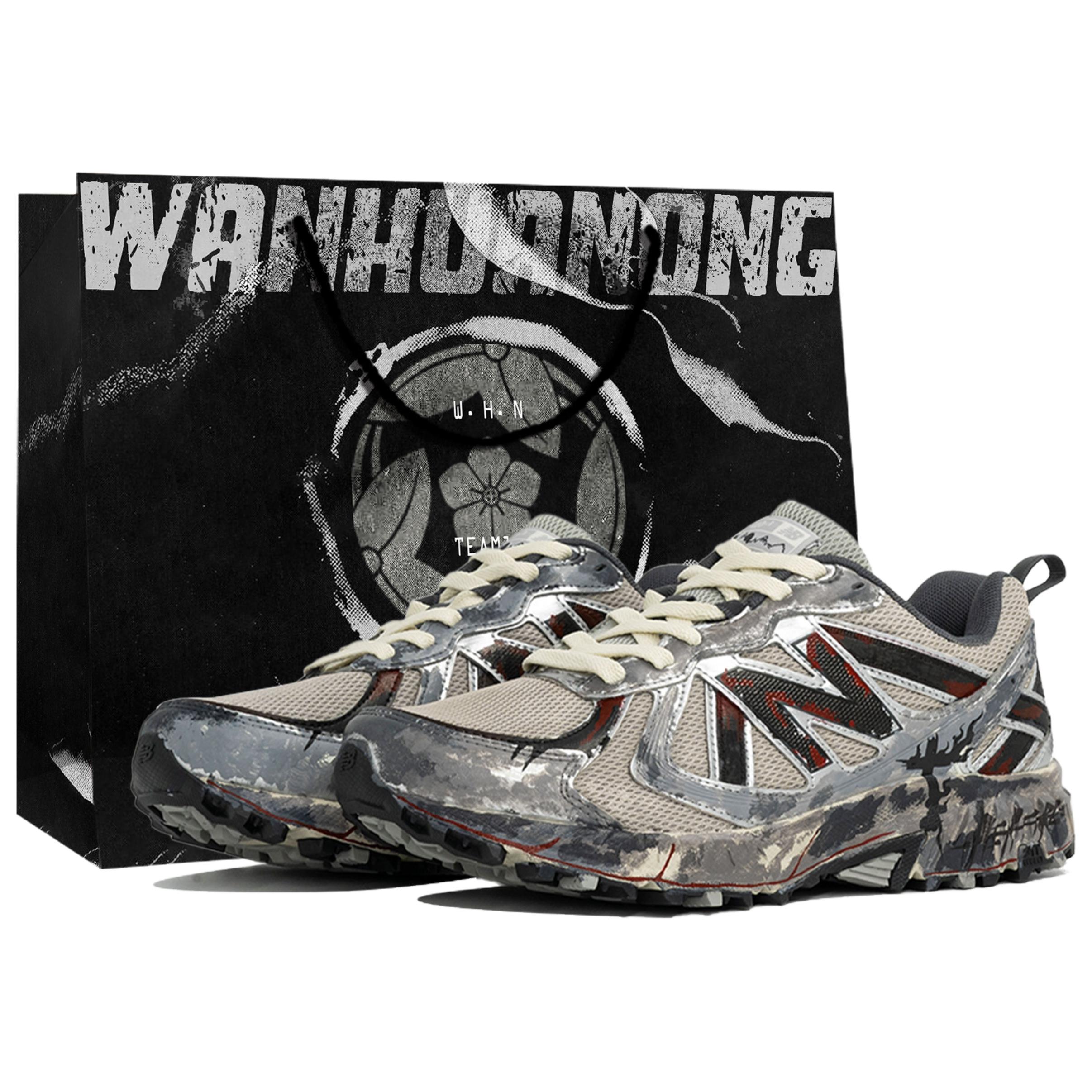 New Balance NB 410 V5 Abrasion Resistant Low top Casual Running Shoes Unisex Silver Black Gray