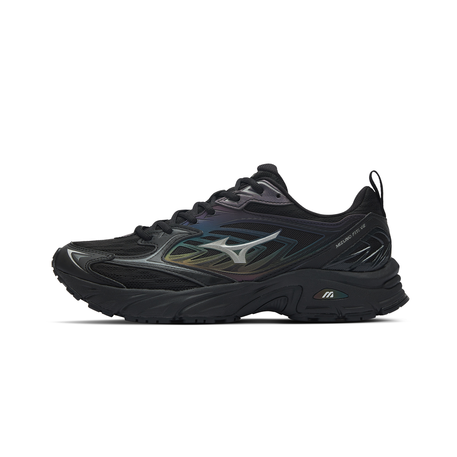 Mizuno FIYI V2 Textile, Synthetic Leather Low top Running Shoes Unisex Black