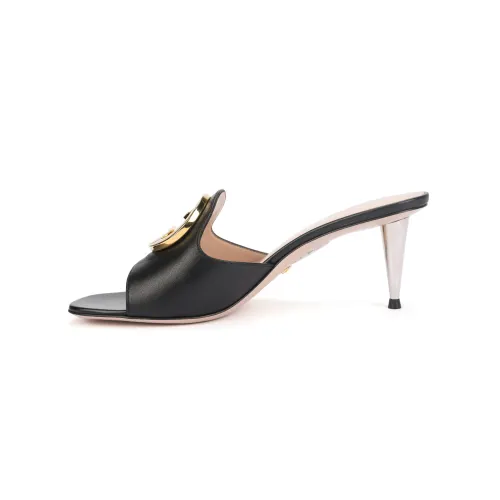 GUCCI Blondie Slide Slippers Women's Black