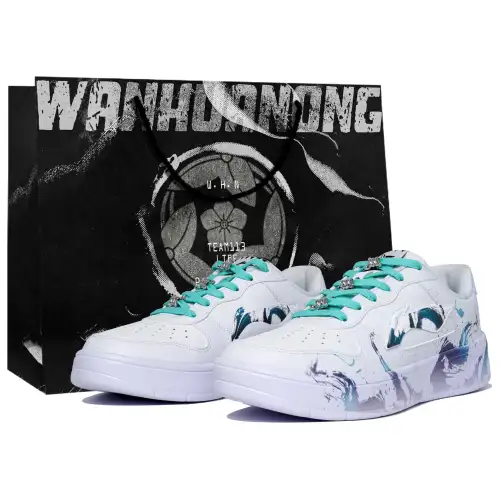 Li Ning Floating Boat Coverage Slip Resistant Abrasion Resistant Low top Skateboard Shoes Men's White Gray