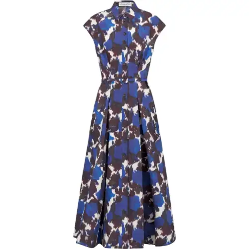 DIOR Short Sleeved Dress Women's Blue
