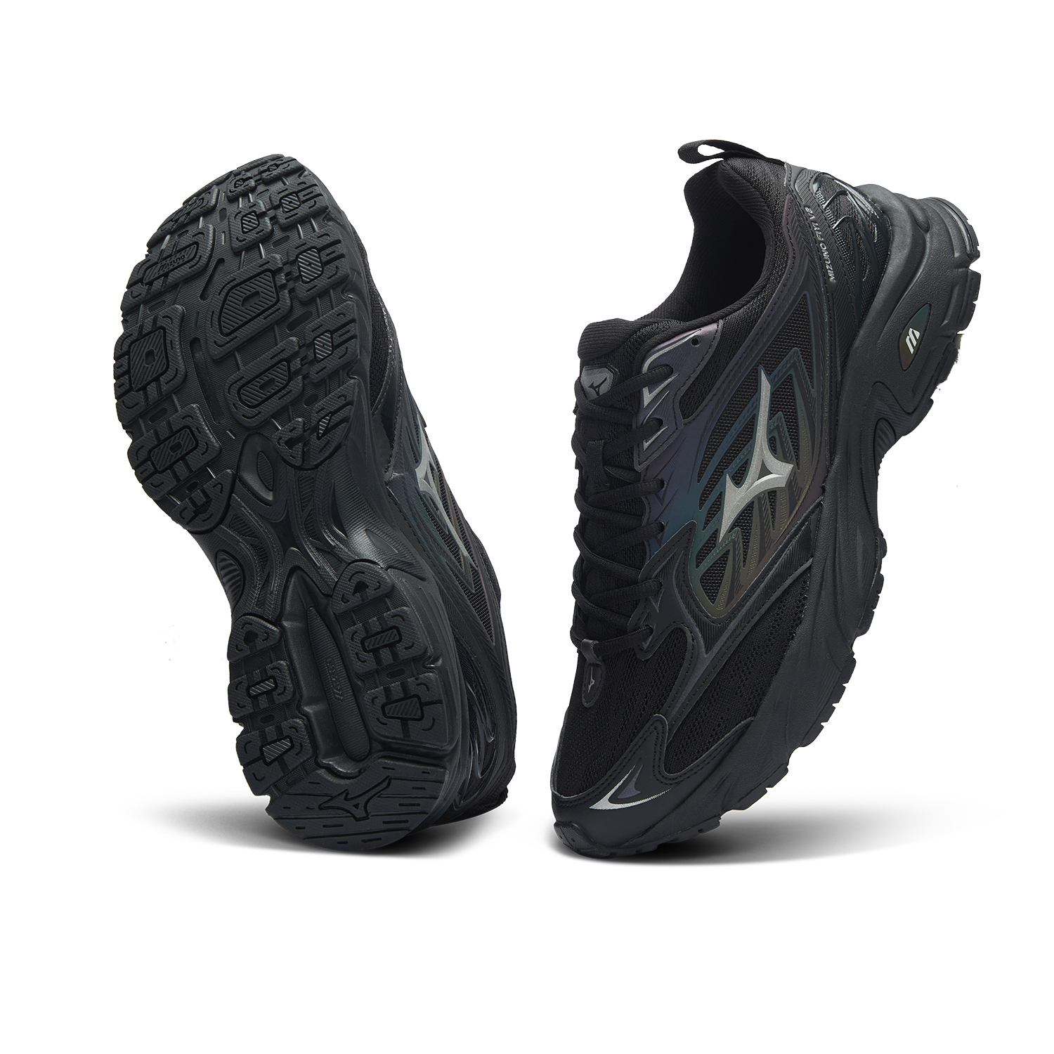 Mizuno FIYI V2 Textile, Synthetic Leather Low top Running Shoes Unisex Black