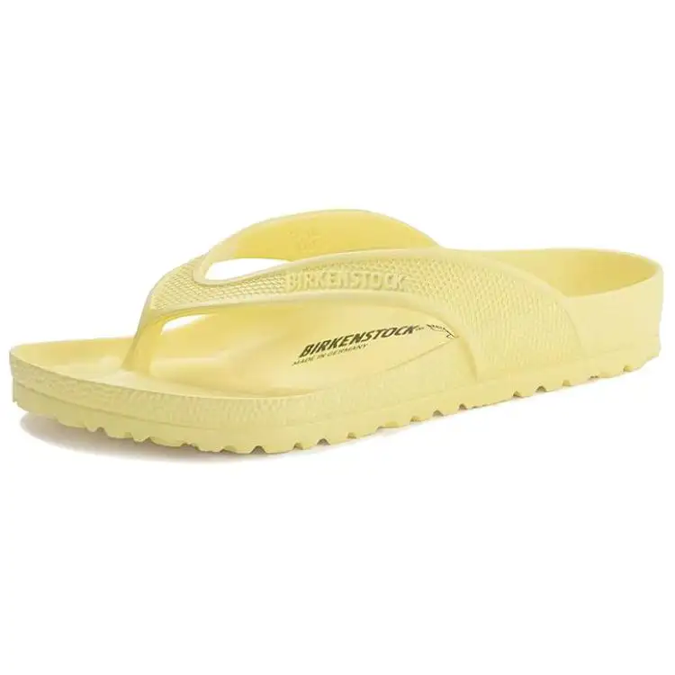 Birkenstock Abrasion Resistant Massage Flip Flops Unisex Yellow Regular