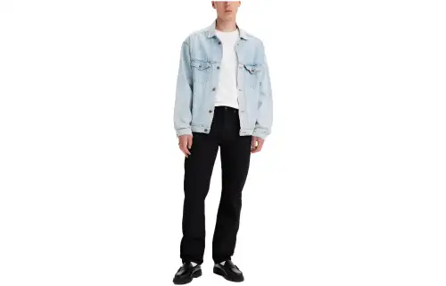 Levis Jeans Men's Black Moderate Straight Fit Pants