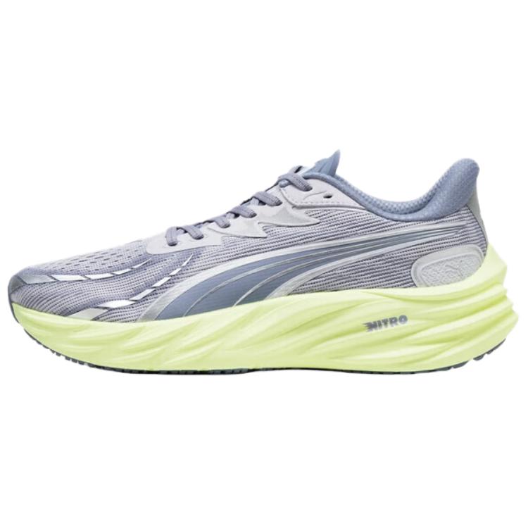 Мужские кроссовки PUMA Velocity NITRO 4 (серебристо-зеленые)