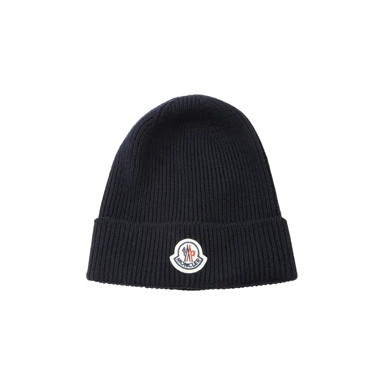 Мужская шапка Moncler (черная)