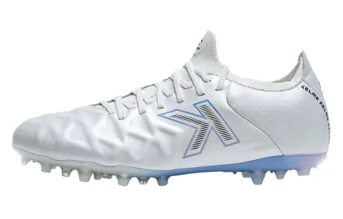 KELME MG Multi Ground Slip Resistant Abrasion Resistant Soccer Shoes Unisex White Blue