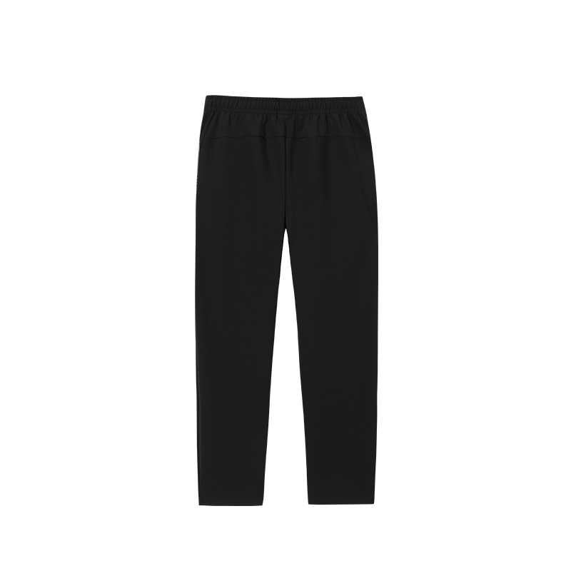 Anta Variety Training Collection Comfortable Solid Color Fleece Lined Versatile Sports Pants Men’s Basic Black