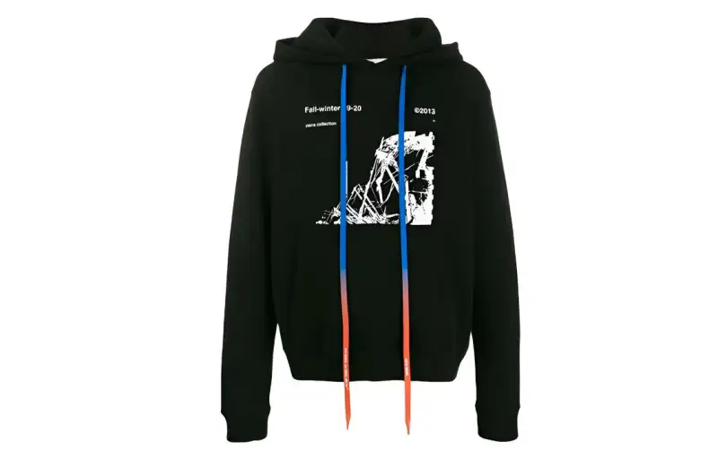 OFF WHITE Ruined Factory Hoodie