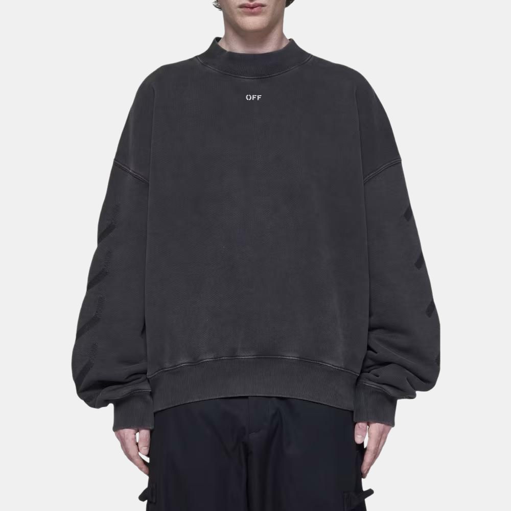 Мужское худи OFF-WHITE (черное) — фото 4