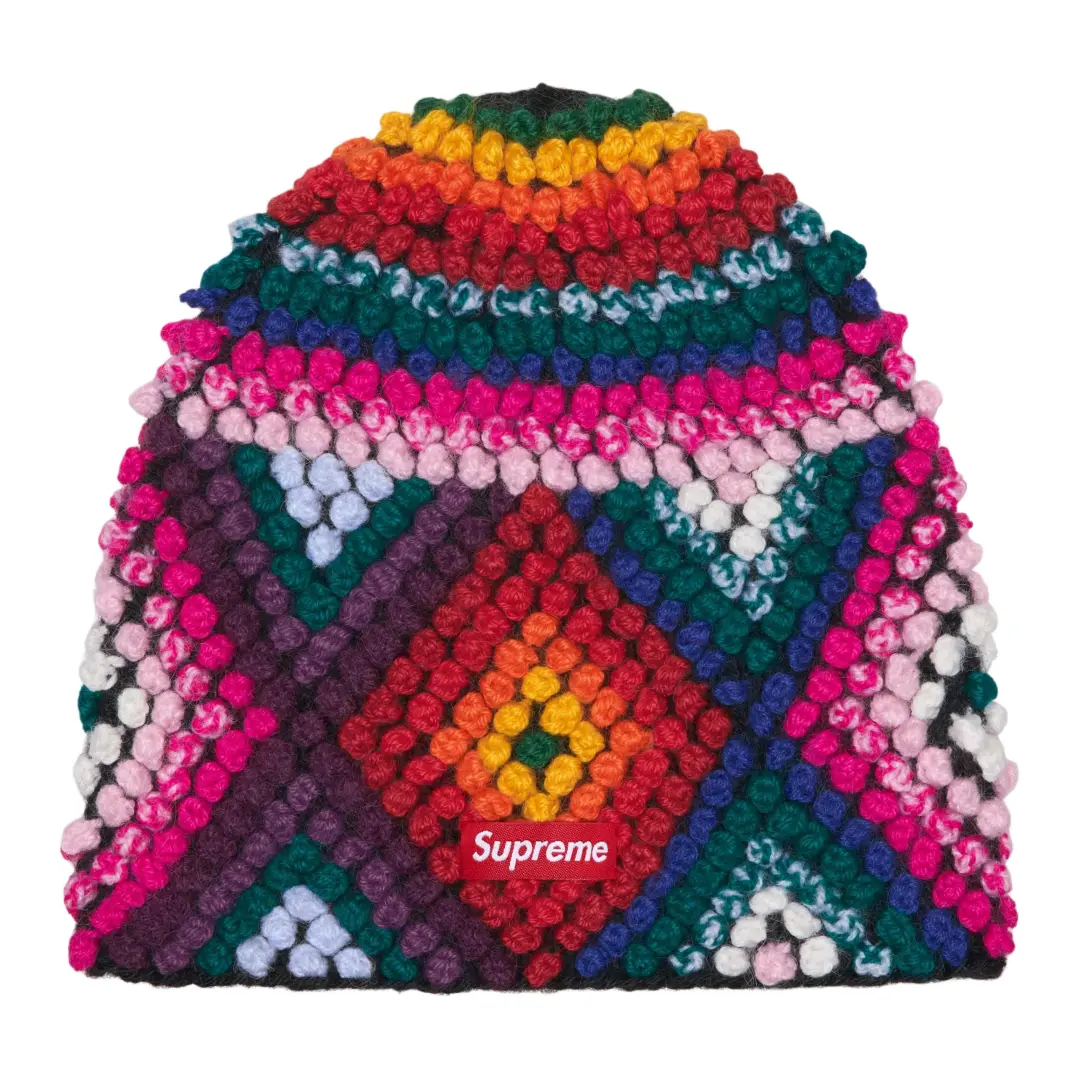 Supreme Wool Blend Beanies Unisex Brown/Multicolor