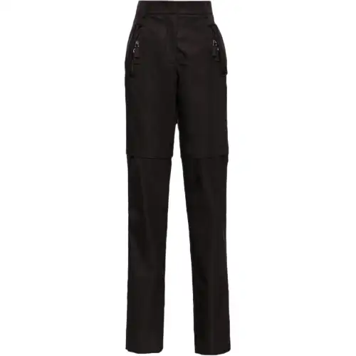 PRADA Jeans Women's Black Moderate Straight Fit Pants