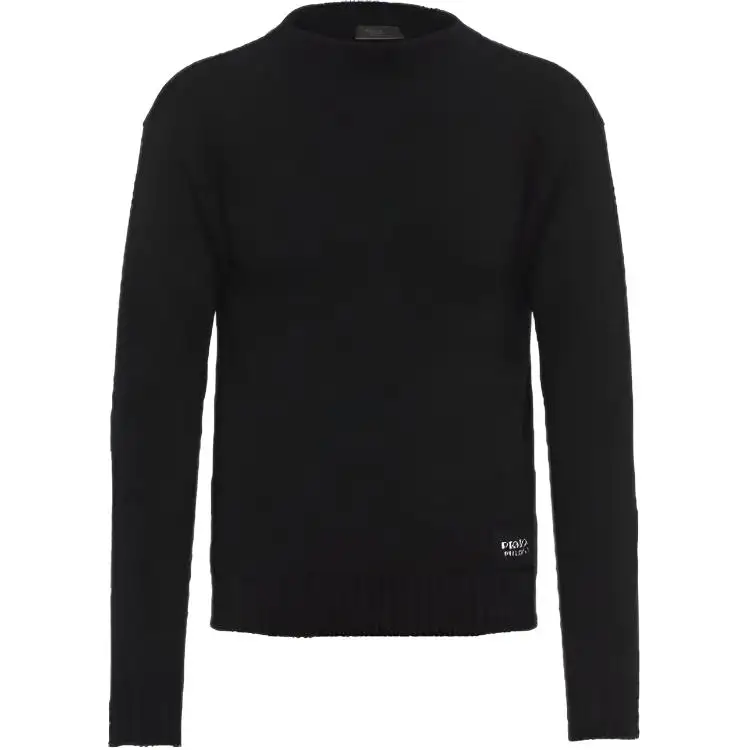 PRADA Knitwear Men's Black Crew Neck Moderate Other