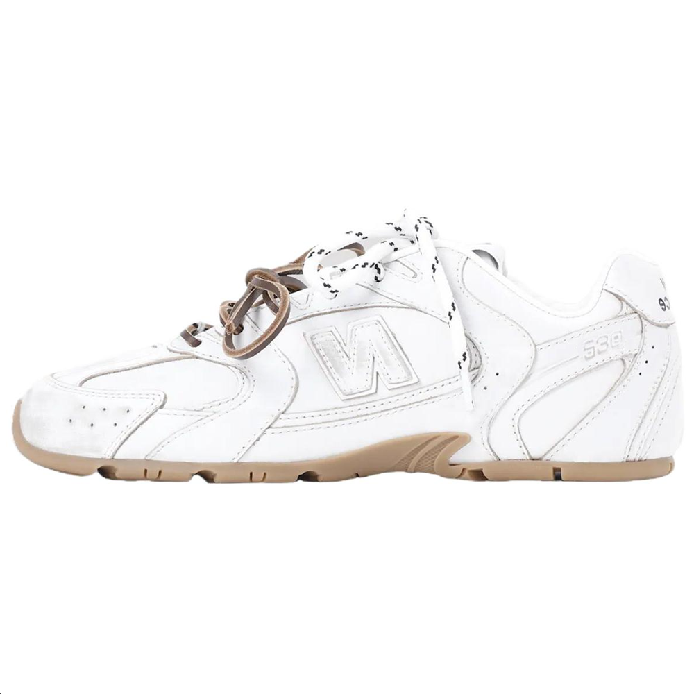 Женские кроссовки MIU MIU x New Balance (белые)