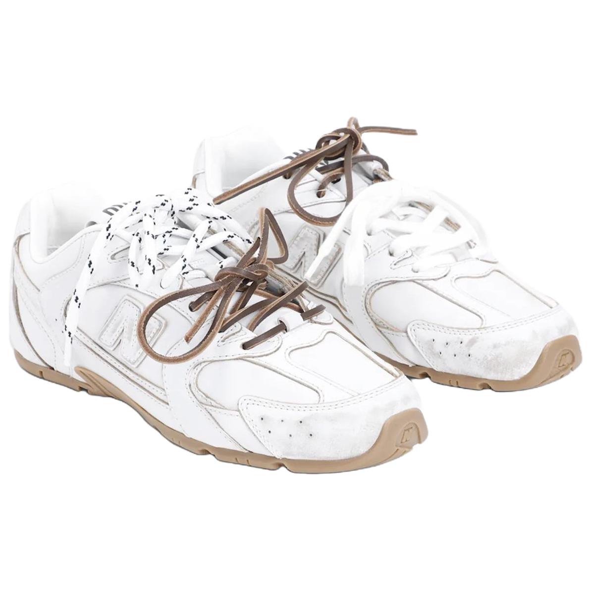 Женские кроссовки MIU x New Balance (белые) — фото 4