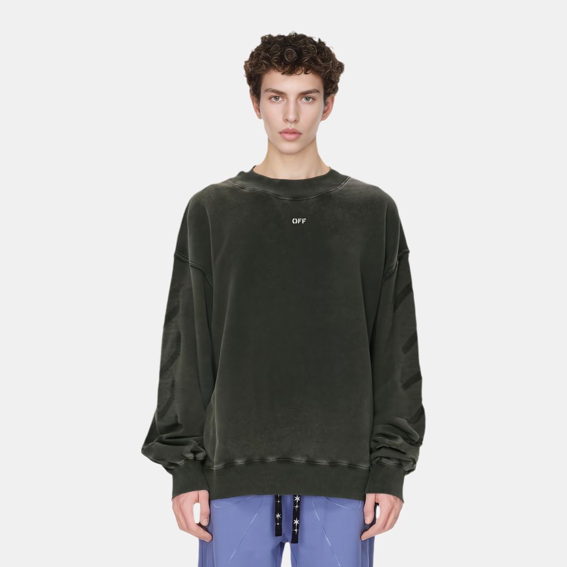 Мужское худи OFF-WHITE (черное) — фото 3