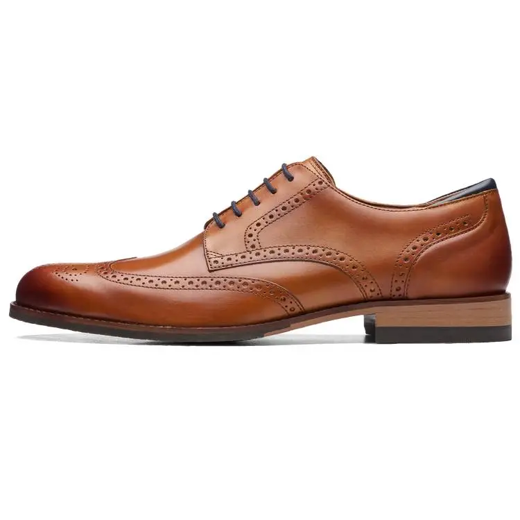 Clarks Cow Leather Dress Shoes Men's Brown