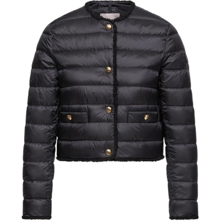 Женская куртка Moncler SS26 Fleurs (черная)