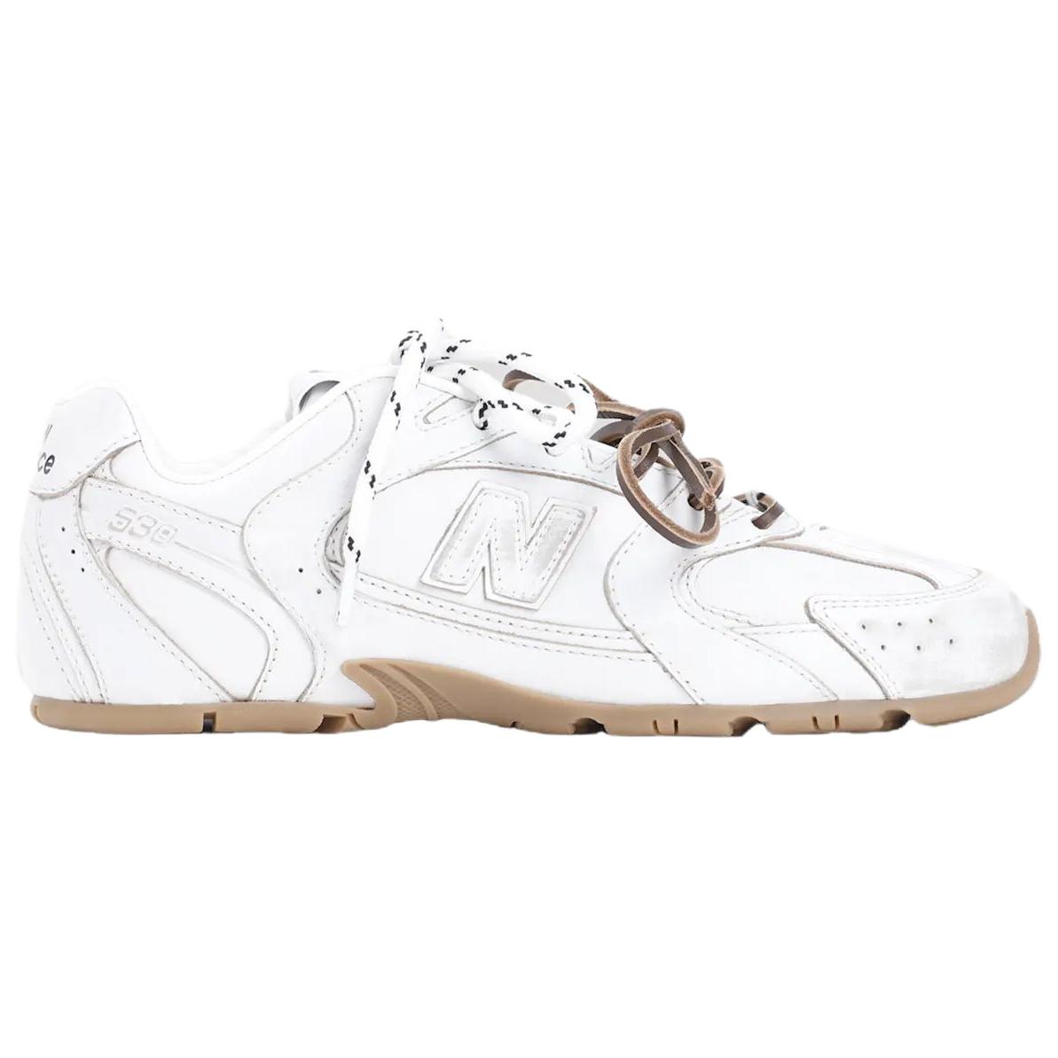 Женские кроссовки MIU x New Balance (белые) — фото 3