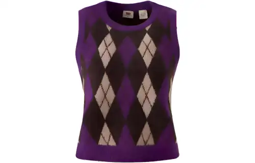 Levis Knitwear Women's Purple Crew Neck Moderate Other