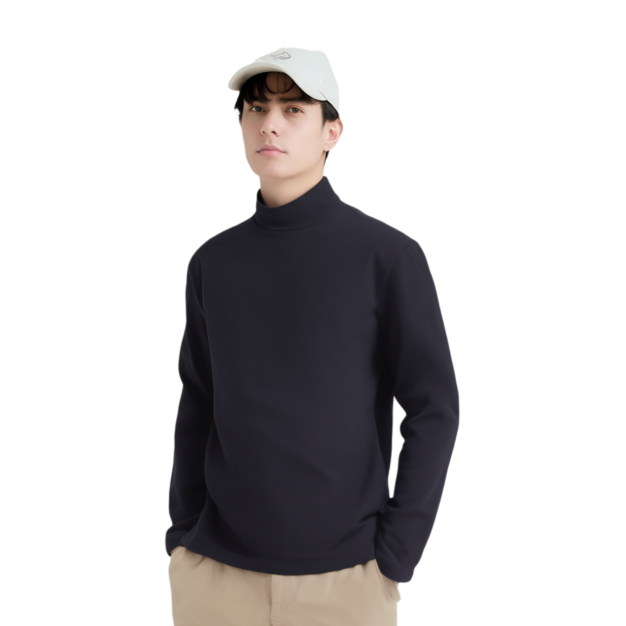 Мужская футболка UNIQLO Jil Sander (темно-синяя) — фото 2